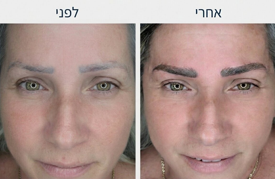 מיקרובליידינג לפני ואחרי